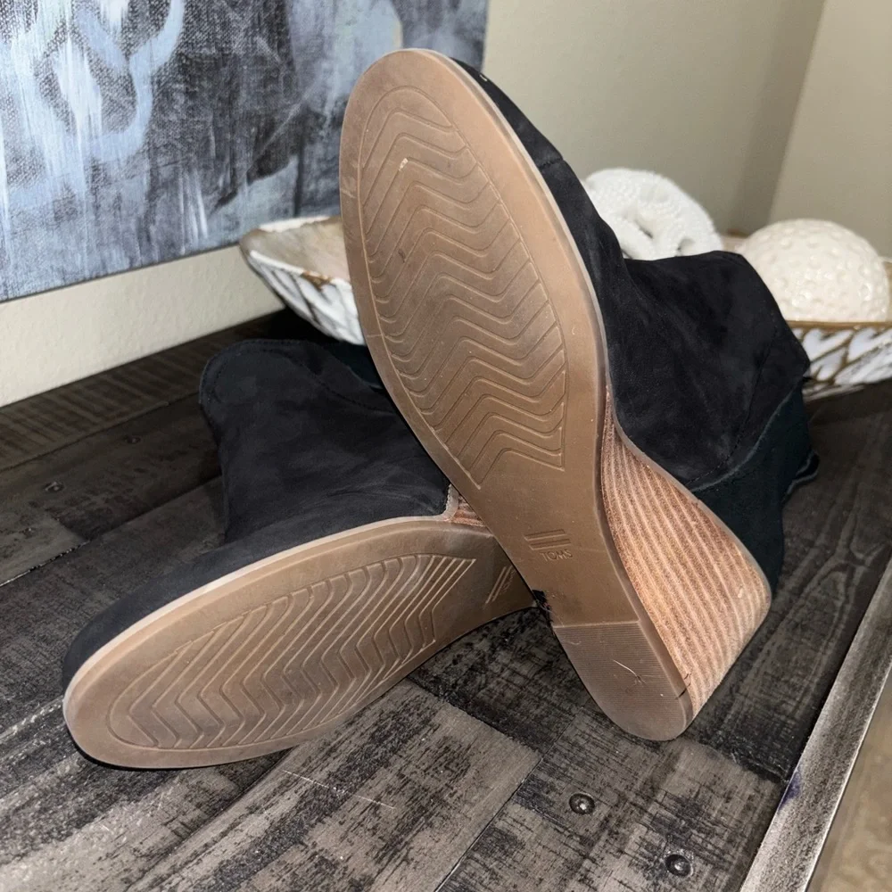 TOMS Clare Wedge Bootie SZ 7.5 - Picture 11 of 11